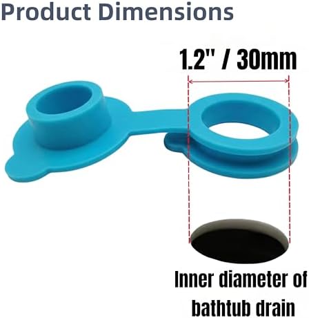 Silicone Baby Bathtub Drain Stopper, Replacement Plug, 4 Sizes - Image 3