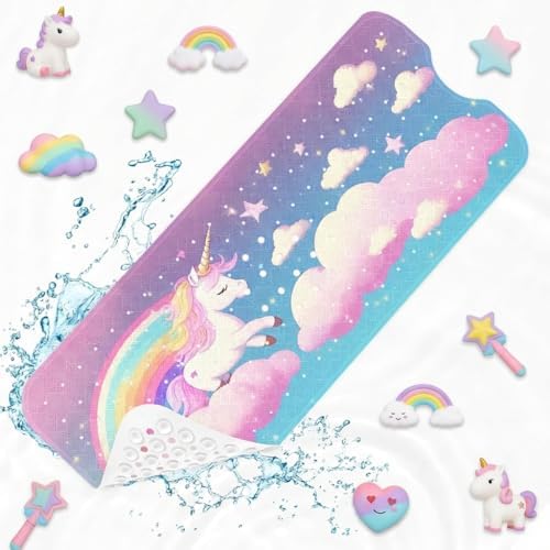 Bathtub Shower Mat 40X16 Inch, for Toddler by Culudea