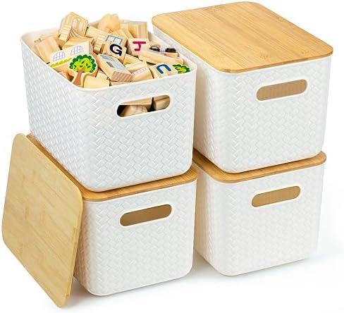 Ohmlove 4 Pack Storage Bins by OHMLOVE