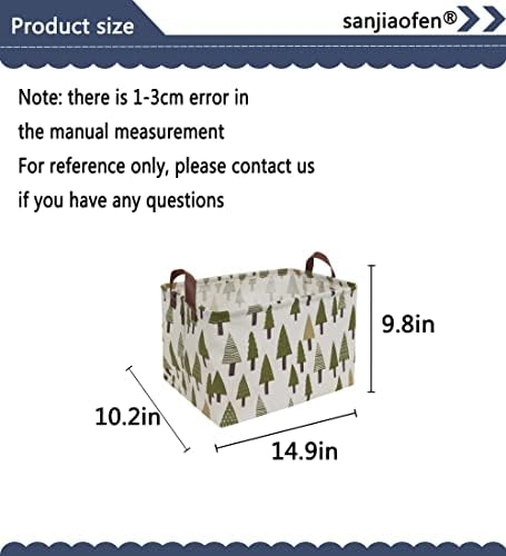 Rectangular Canvas Storage Bins, Waterproof Storage Basket, Collapsible Tree - Image 5