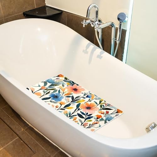 Non Slip Bathtub and Shower Mat 26.8x15.1 inch, Bath Mat - Image 5