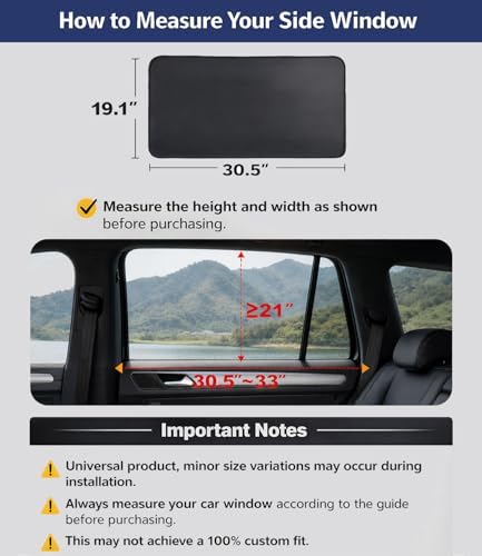 XCBYT Magnetic Car Window Shades - Image 2
