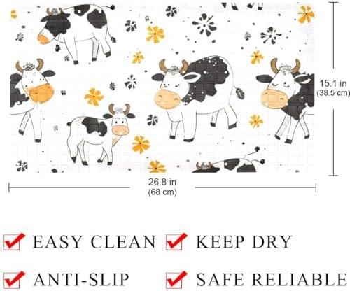 Non Slip Shower Mat Bathtub Mat 15.1x26.8 Inch, Quick Dry Bath Mat - Image 4