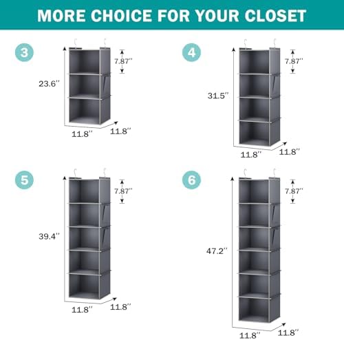 YOUDENOVA Hanging Closet Organizer and Storage - Image 3