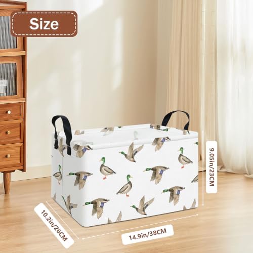 Rectangular Mallard Duck Storage Basket - Image 2