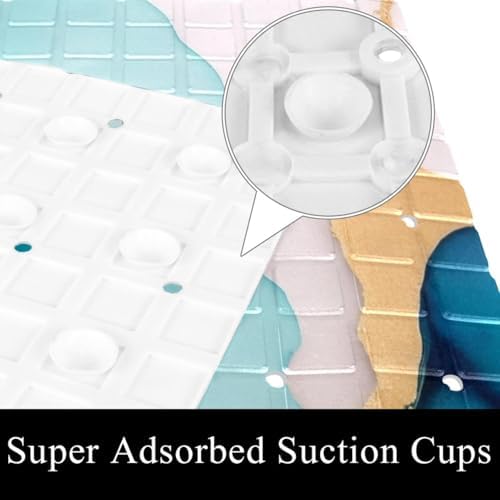 Shower Mat Bathtub Mat, 26.8x15.1 inch, Non-Slip Bath Mat - Image 3