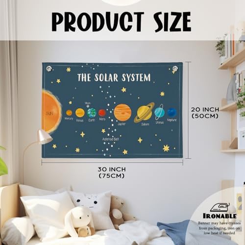 Solar System for Kids, Space Nursery Decor, Space Themed Room Decor, Solar - Image 2