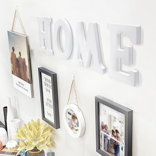 White Wooden Letters 8 Inch for Wall Decor, Large Unfinished Wood Letters for - Image 6