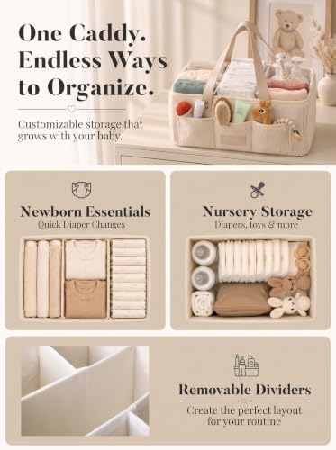 Baby Diaper Caddy Organizer - Image 3