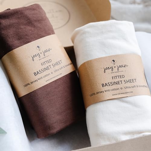Joey + Joan Bassinet Fitted Sheets Compatible by JoeyJoan