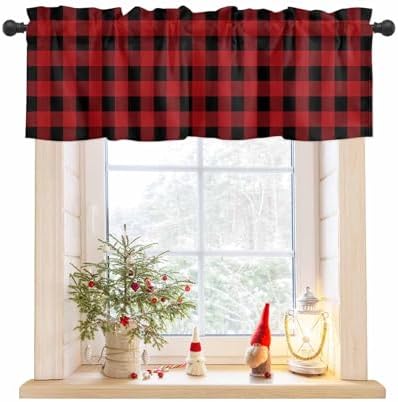 Vandarllin Christmas Kitchen Curtains Valances by VandarllinHomeKitchenDecor