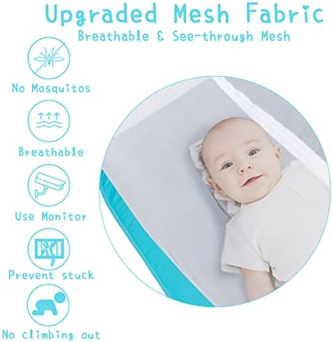 L RUNNZER Pop Up Tent, Toddler Safety Net to Keep Baby from Climbing Out - Image 4
