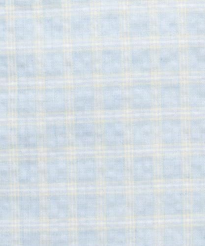 Flat Makeup Bag for Women, Zipper Cosmetic Pouch for Purse, Grid Blue - Image 3