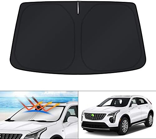 KUST Windshield Sun Shade for 2019-2025 Cadillac XT4 Accessories Window Sun by KUST