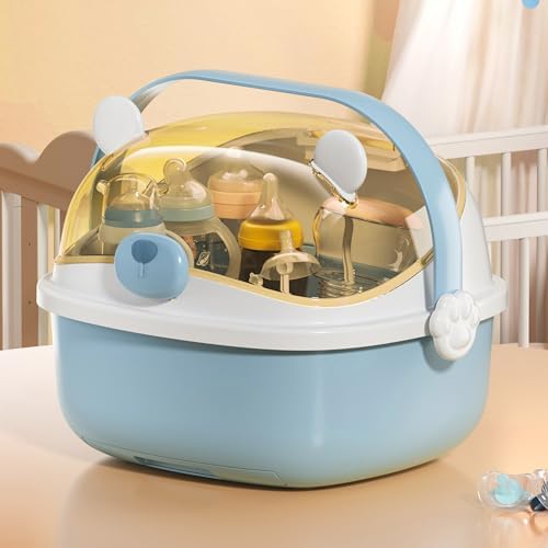 Baby Bottle Drying Rack Storage, Nursing Bottle Storage Box Organizer - Image 2