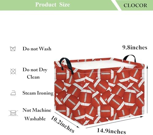 CLOCOR Rectangular Storage Basket, Collapsible Cute Pattern Storage Bin - Image 6