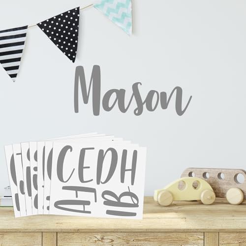 Boao Personalized Name Letter Wall Decal, Modern Calligraphy by Boao