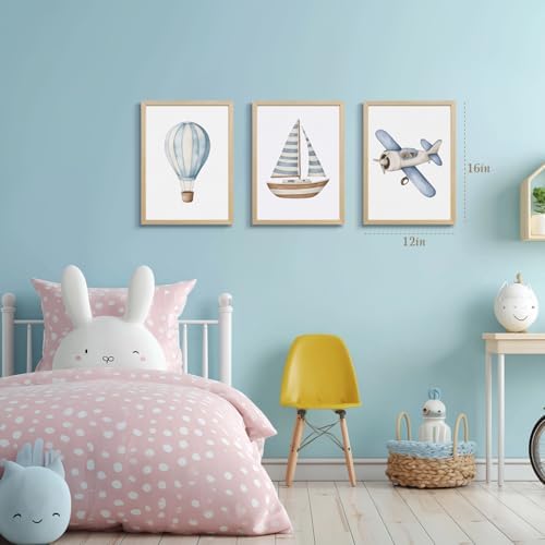 Hot Air Balloon Nursery Decor, Baby Boy Nursery Decor, Airplane Wall Decor - Image 6