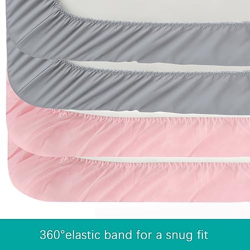 4-Pack Fitted Crib Sheets for Boys and Girls - Image 6
