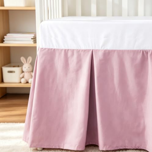 Crib Skirt Dust Ruffle, 100% Egyptian Cotton 400 Thread Count Soft Breathable - Image 2