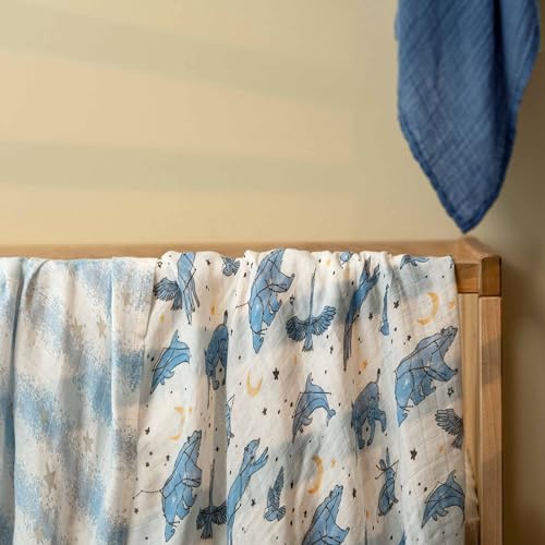GLLQUEN BABY Muslin Swaddle Blankets 4Pk Receiving Blanket Large 35" x 40" - Image 3