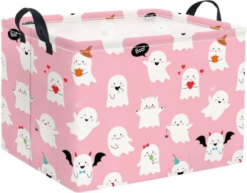 Halloween Basket Cute Baskets for Kids Pumpkin Basket Rectangular Storage Bin by TIBAOLOVER
