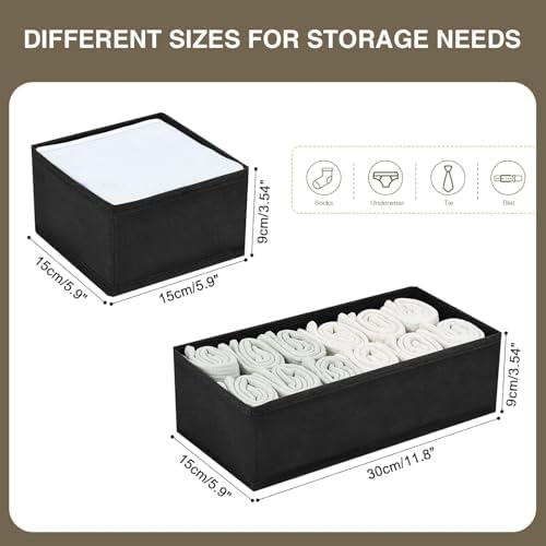 DIMJ Drawer Organizers, Foldable Closet Drawer Organizer, Dresser Drawer - Image 2