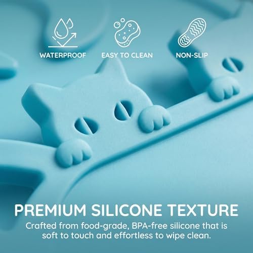 Silicone Toddler Placemat with Teething Table Edge Bumper - Image 7
