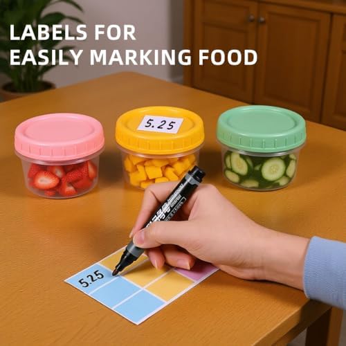 4oz Plastic Containers with Lids, Food Storage Containers Reusable Dishwasher - Image 6
