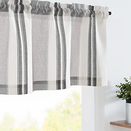 jinchan Linen Pencil Stripe Valances by JINCHAN