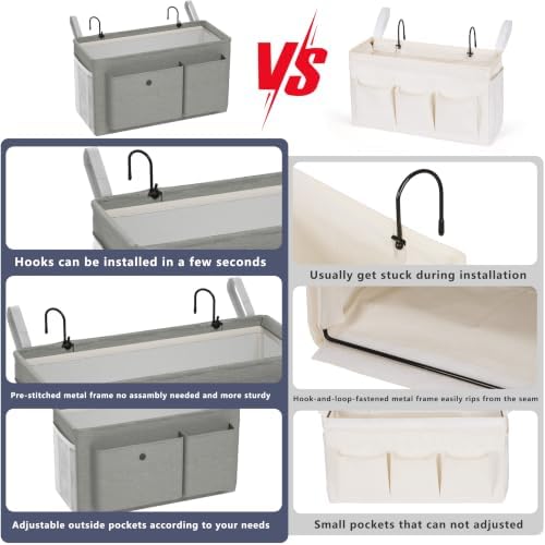 Bedside Caddy Bedside Storage Hanging Organizer - Image 2