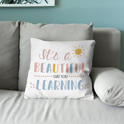 kdqua Boho Classroom Pillow Covers 18x18, Classroom Read Corner Decor Throw - Image 3