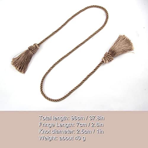 Curtain Tiebacks Handmade Curtain Holdbacks Rope - Image 2