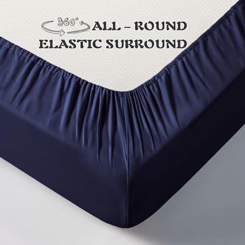 KKJIAF 3 Piece Navy Blue Toddler Sheet Set - Image 6