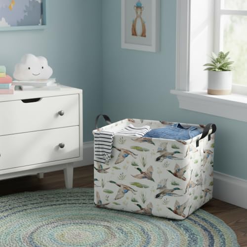 Rectangular Kids Basket Baby Girl Basket Fabric Storage Bin Organizer Box Room - Image 6
