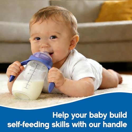 Baby Bottle Handles for Lansinoh/Mam Bottles, Bottle Holder for Baby Self - Image 6