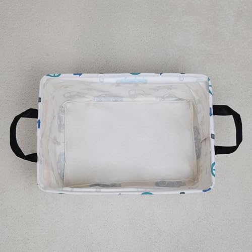 Rectangular Collapsible Color Cars Storage Basket Nursery Organizer - Image 7
