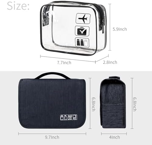 Lcsmaokin Large Capacity Toiletry Bag Travel Bag - Image 3