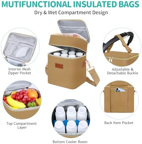 PIIOSER Breastmilk Cooler Travel Bag - Image 6