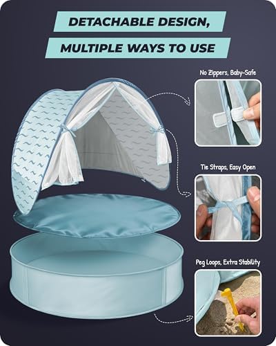 Pop-Up Baby Beach Pool Tent - Image 5