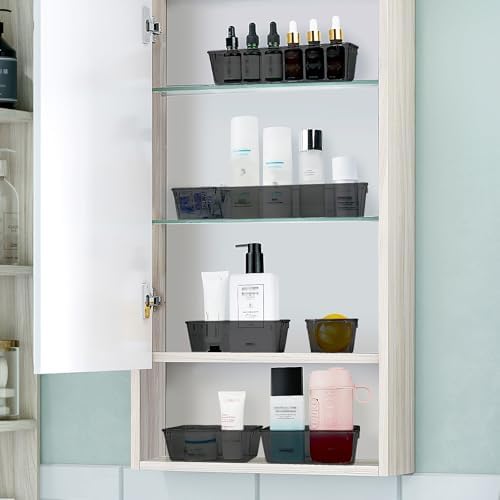 25 PCS Plastic Drawer Organizer Set, Makeup Organizers and Storage Bins - Image 6