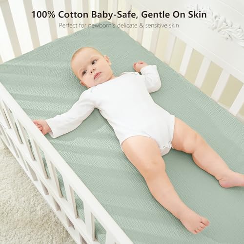 Bearmoss Muslin Mini Crib Sheets - Image 5