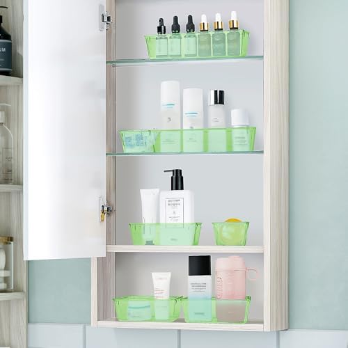 25 PCS Plastic Drawer Organizer Set, Makeup Organizers and Storage Bins - Image 6