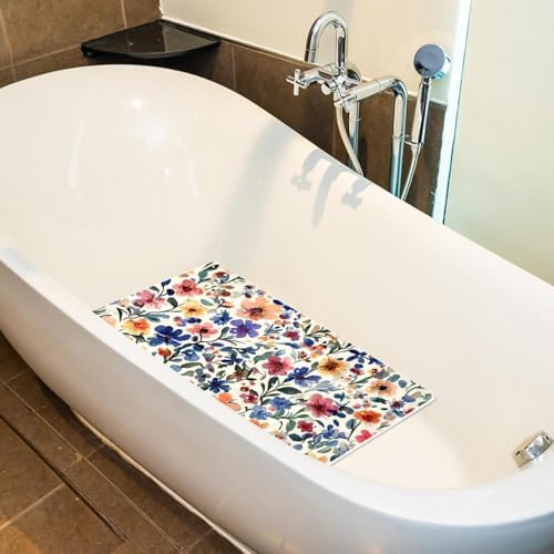 Shower Mat Bathtub Mat, 26.8x15.1 inch, Non-Slip Bath Mat - Image 5