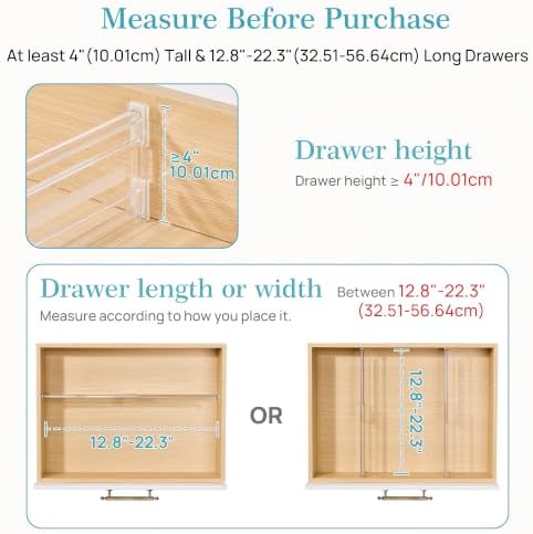 Vtopmart 4" Regular Upgrade Drawer Dividers - Image 2