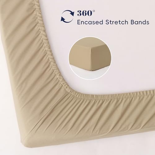 PHF 3 Pack Soft Bassinet Sheets, Leaf&Mushroom Breathable Comfy Cradle Sheets - Image 4