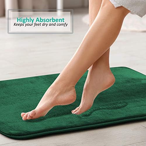 Clara Clark 2 Piece Bathroom Rugs, Velvet Memory Foam Bath Mat Set, Non-Slip - Image 5