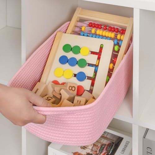 CubesLand Cute and Durable Small Cotton Rope Basket - Image 5