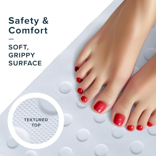 SlipX Solutions Natural Rubber Non Slip Bath Mat - Image 5