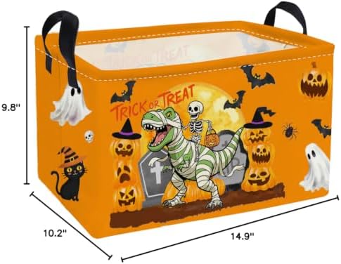 Essme Rectangular Dinosaur Halloween Baskets, Kids Storage Box, Cute Basket - Image 2